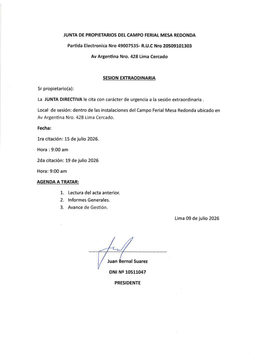 Sesion Extraordinaria (15.07.26)